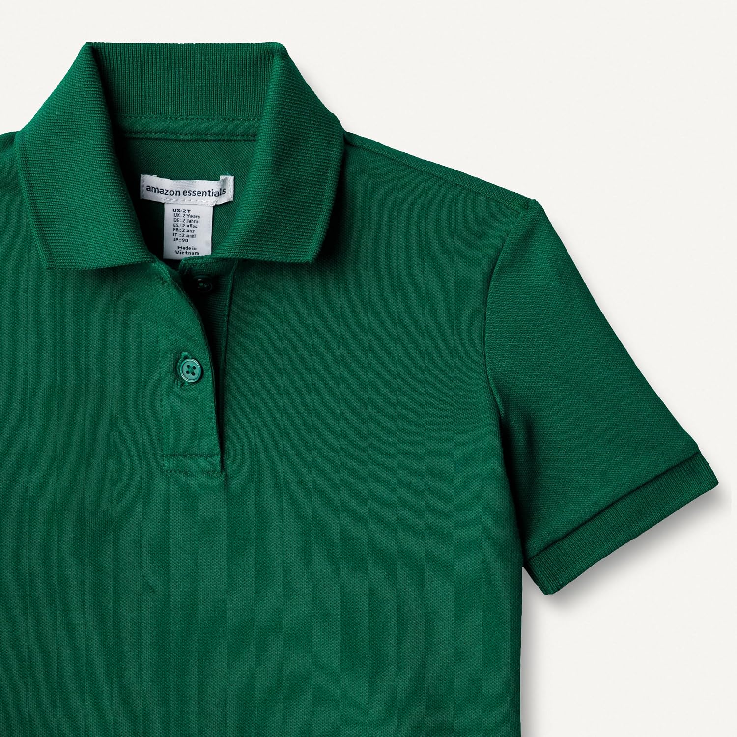 Amazon Essentials Toddler and Baby Girls' Cotton Spandex Polo Shirt