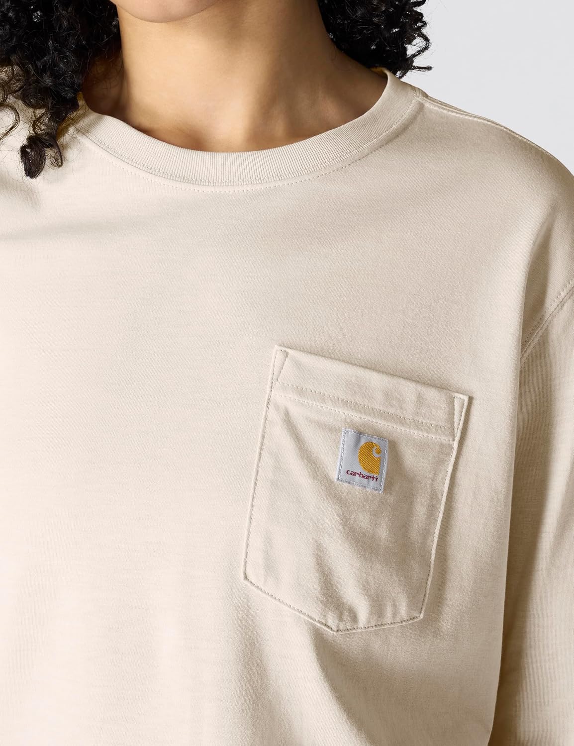 Carhartt Womens Tencel Fiber Series Loose Fit Long-Sleeve Pocket T-Shirt - Image 5