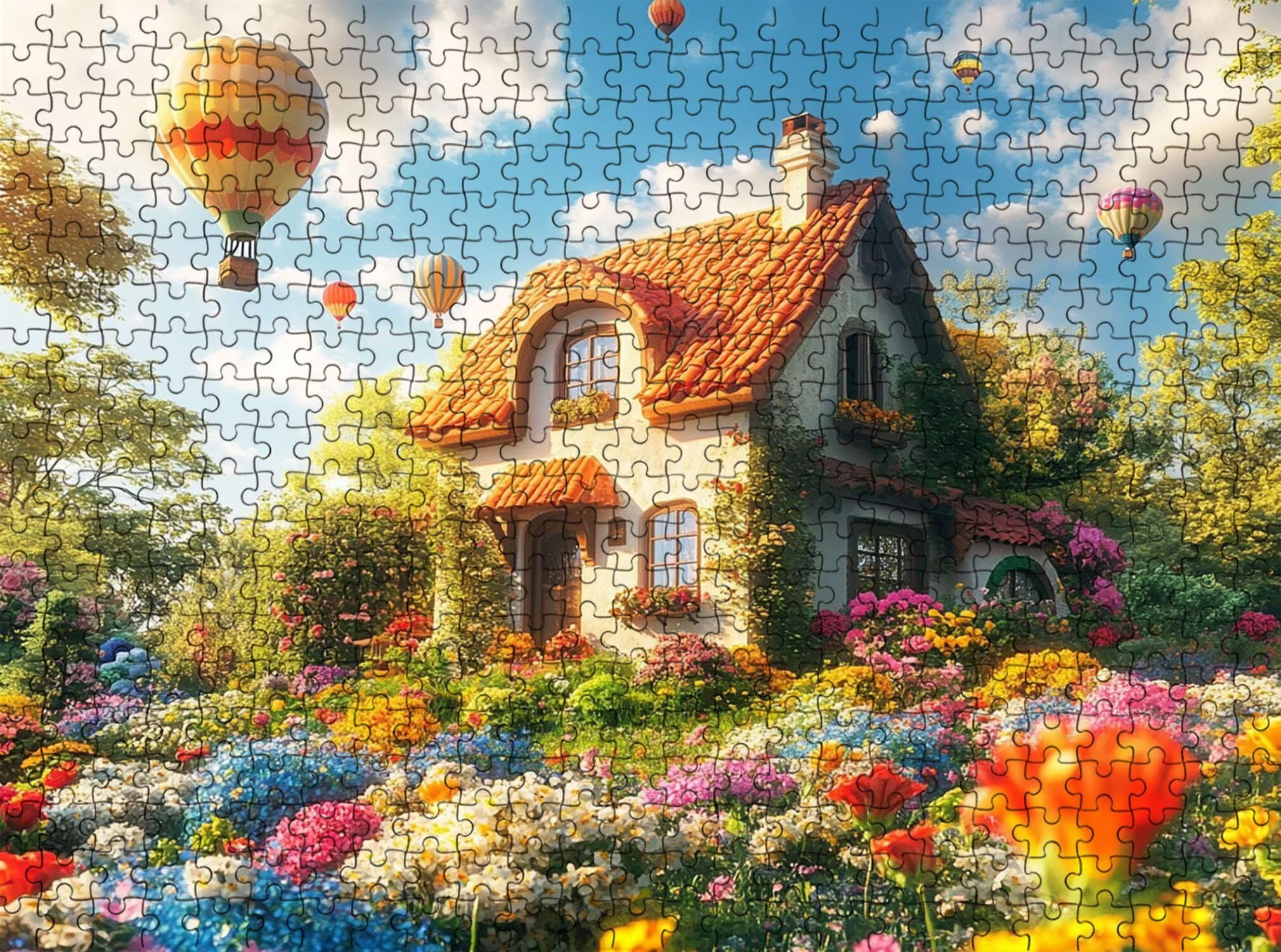 mongolfiera cabina Puzzle 1500 Pezzi per Adulti, Puzzle in Legno - Collezione Classica con Poster Incluso - Sfida di Concentrazione e Passatempo Antistress, Gioco per Famiglia, 87 x 57 cm f0-842