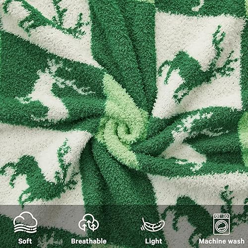 Vista 57 de CYMULA Manta de punto para sofá, color gris oscuro, súper suave, ligera, esponjosa, acogedora, para sofá cama, 50 x 60 pulgadas