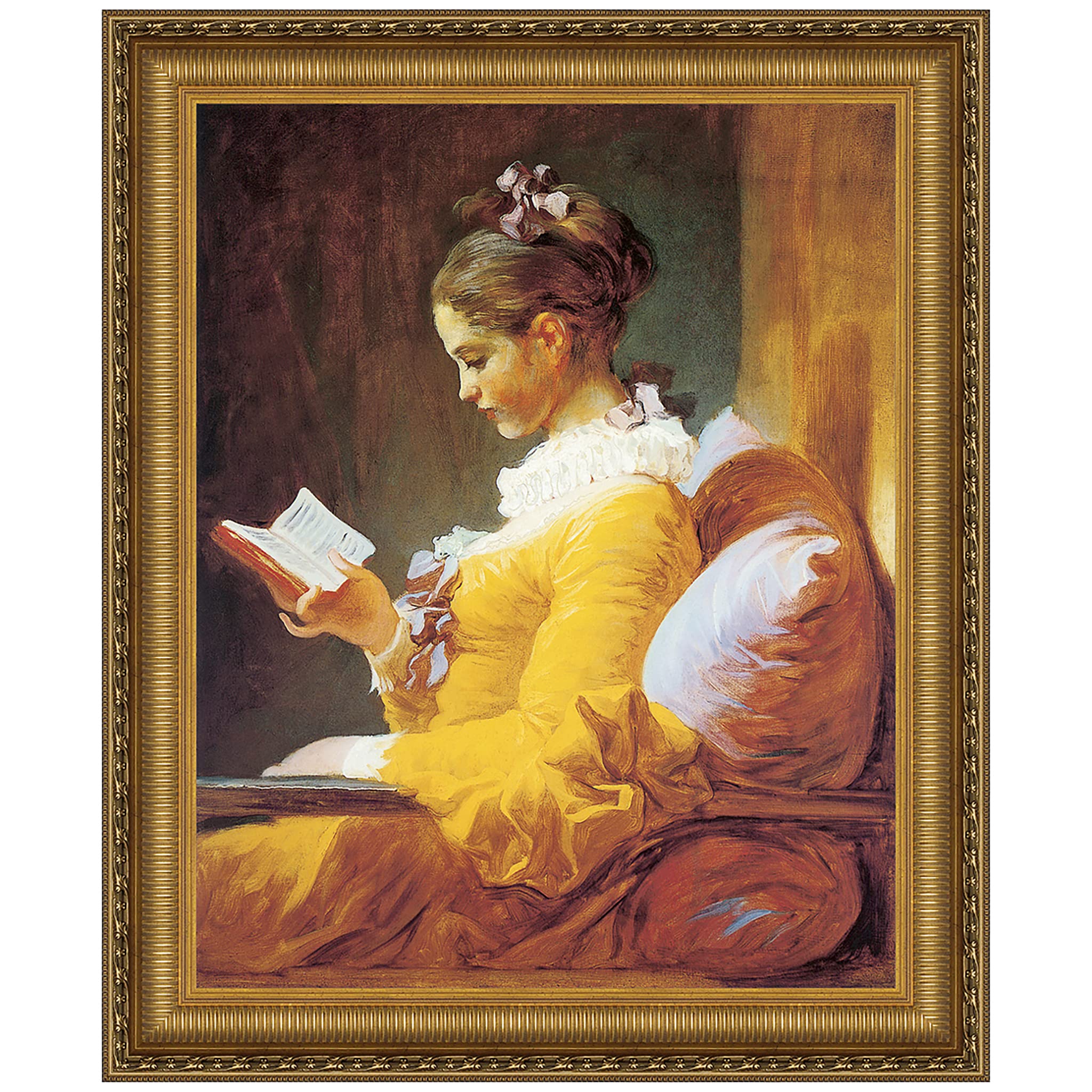 絵画/【Lady GG】 Amazon.co.jp: Design Toscano A Young Girl Reading, 1770-72