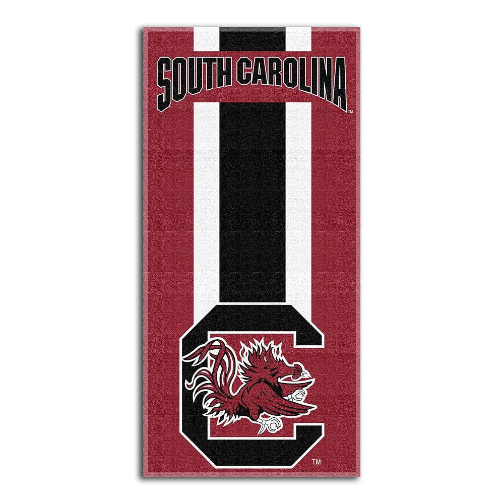Northwest NCAA South Carolina Fighting Gamecocks Unisex-Adult Beach Towel, 30 x 60, Zone Read