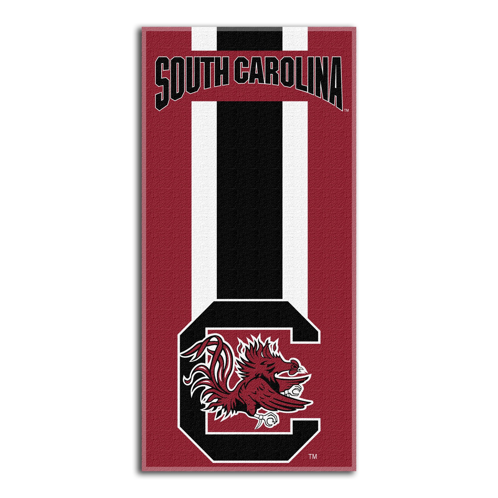 Northwest NCAA South Carolina Fighting Gamecocks Unisex-Adult Beach Towel, 30" x 60", Zone Read