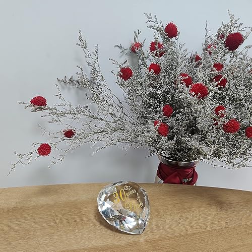 Miniatura 4 de Regalos de cristal de 30 aniversario para marido, esposa, novio o novia, lindo aniversario de boda, día de San Valentín, regalos románticos para 30