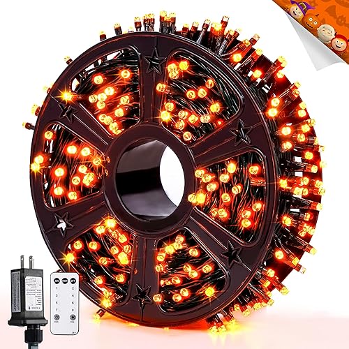 Miniatura 28 de JMEXSUSS 400 luces LED de Navidad para decoraciones al aire libre, 132 pies, luces multicolor para árbol de Navidad con control remoto, luces de