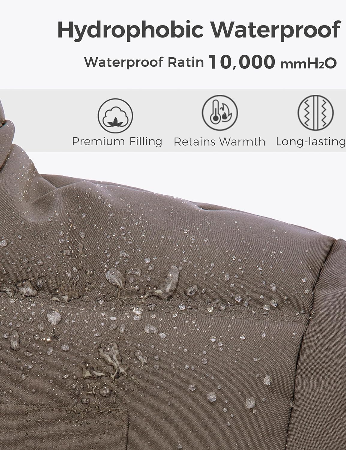 Wantdo Men's Hooded Winter Coat Warm Puffer Jacket Thicken Cotton Coat with Removable Hood - Image 5