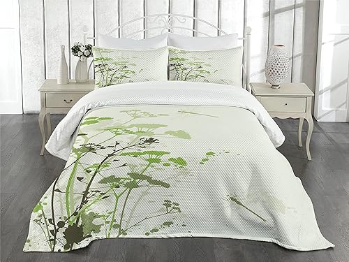 Miniatura 2 de Lunarable Colcha de bisonte, diseño floral, calavera, azteca, con plumas bohemias, estampado de cultura nativa, juego de colcha acolchada decorativa