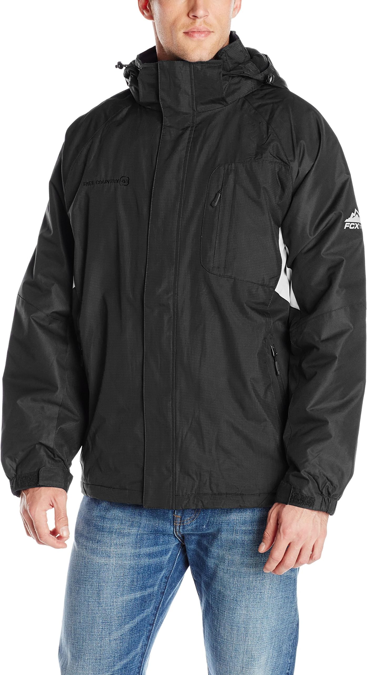 Free Country Men's 3-in-1 Systems Jacket with Puffer Interior and Removable Hood