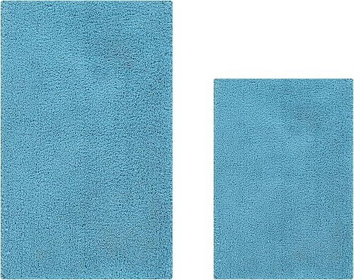 Miniatura 26 de Better Trends Micro Collection is BAMI2134TL - Alfombra de baño de felpa ultrasuave y absorbente, 100% poliéster en colores vibrantes, 21 x 34 Azul