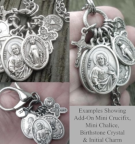 Miniatura 4 de Collar Virgen de la Caridad del Cobre, llavero o clip, Patrona de Cuba, Regalo Virgen María