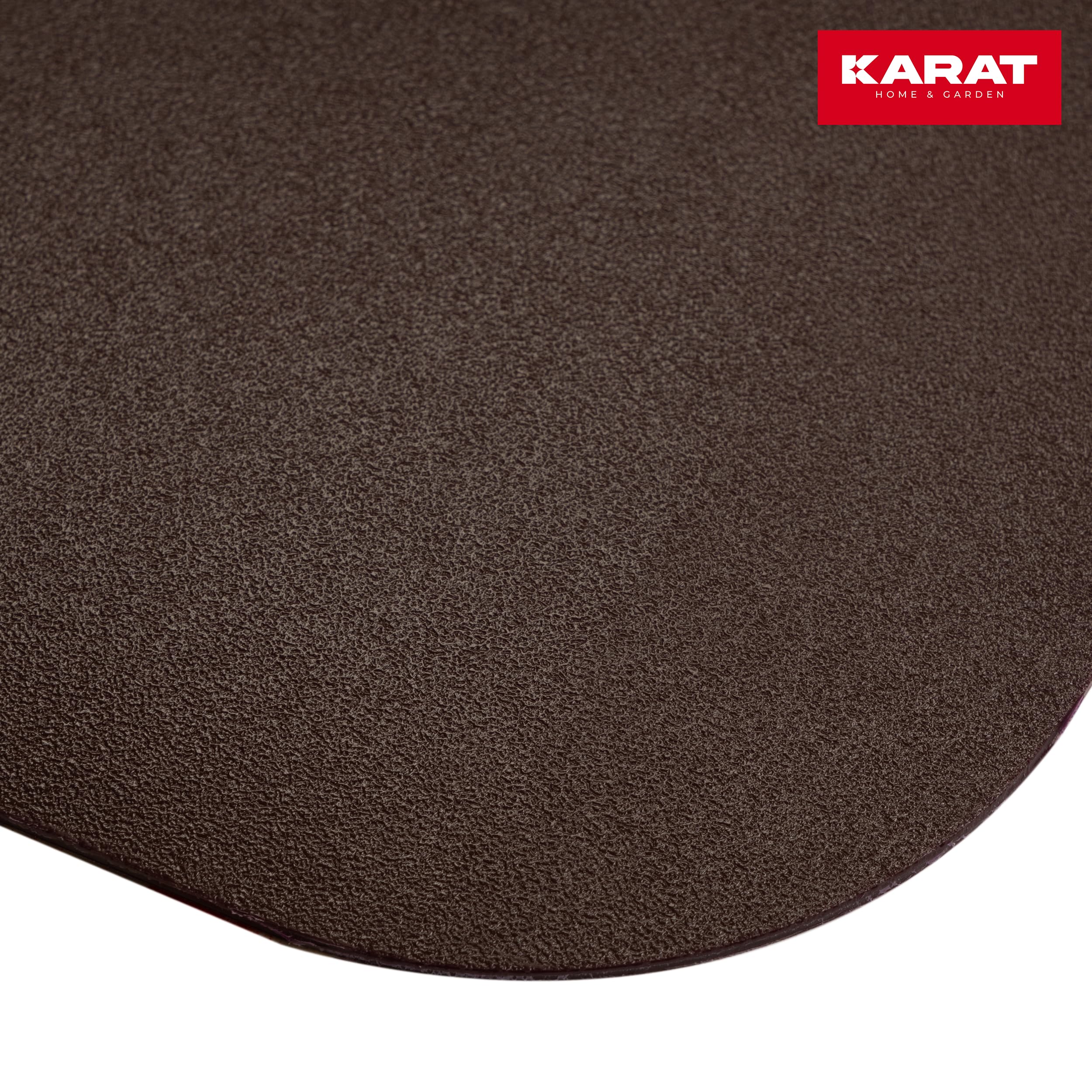 Office Marshal® Tappetino Protettivo per Pavimenti in Colori alla Moda, 114 x 150 cm, per Pavimenti duri, Senza plastificanti nocivi e PVC, Dimensioni e Molti Colori a Scelta (Marrone Rame)