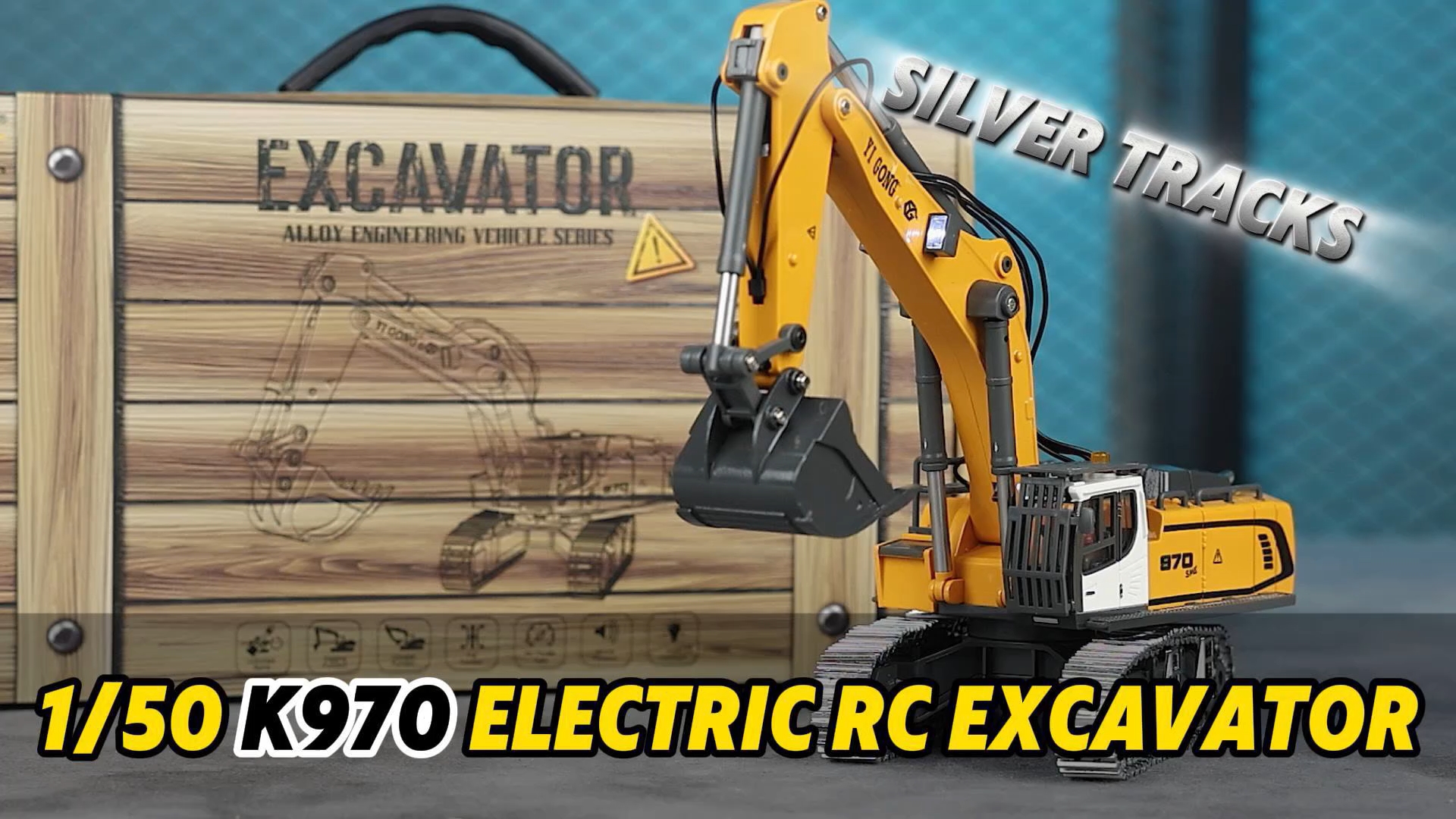 TOUCAN RC HOBBY 1/50 RC Excavator K970 Engineering Vehicle Remote