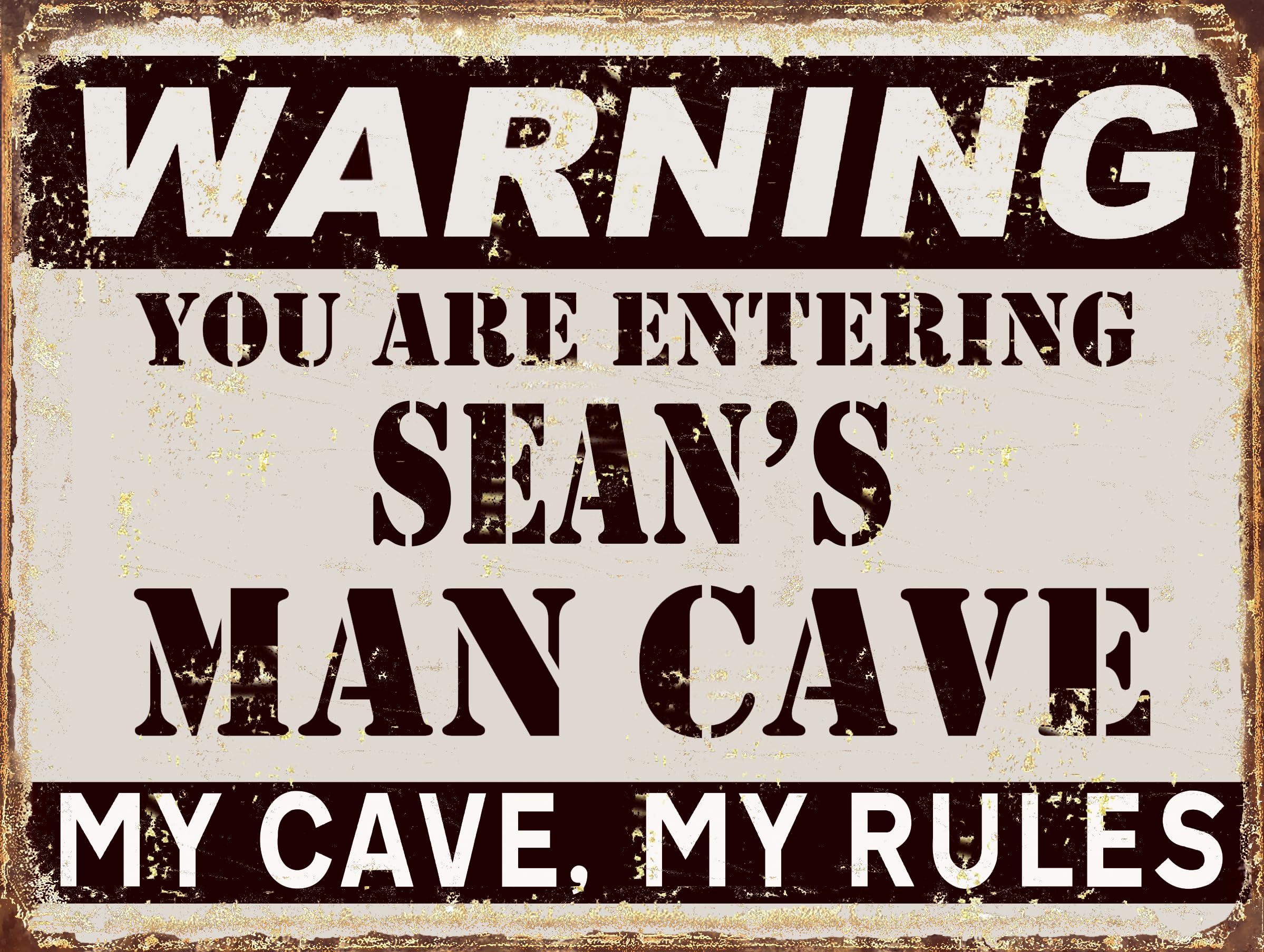 Man Cave metal retro sign (Sean's)