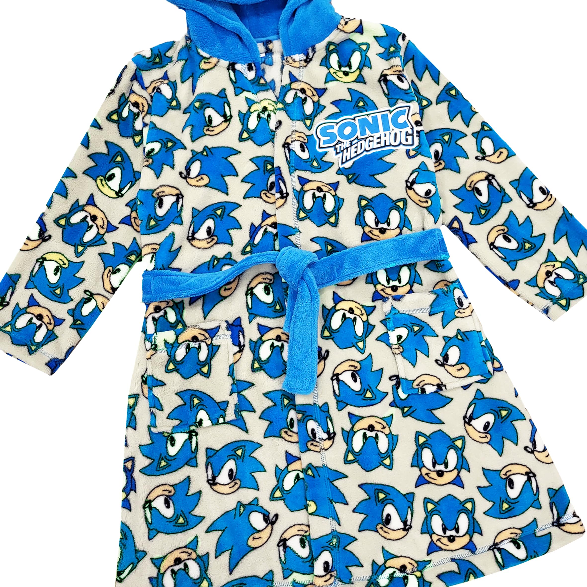 Sonic The Hedgehog Albornoz para niños con estampado