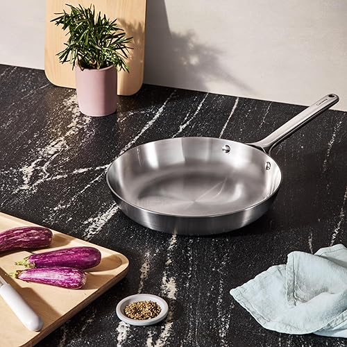 Miniatura 6 de Caraway Sartén de acero inoxidable (10.5 pulgadas)  Sartén de acero inoxidable de 5 capas  Apto para horno y estufa  No tóxico, sin PTFE ni PFOA