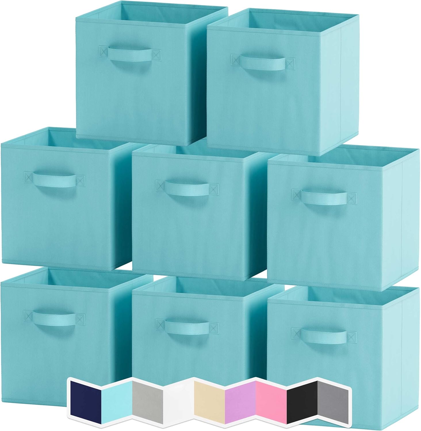 Cube Storage Baskets For Organizing 11 Inch Set of 8