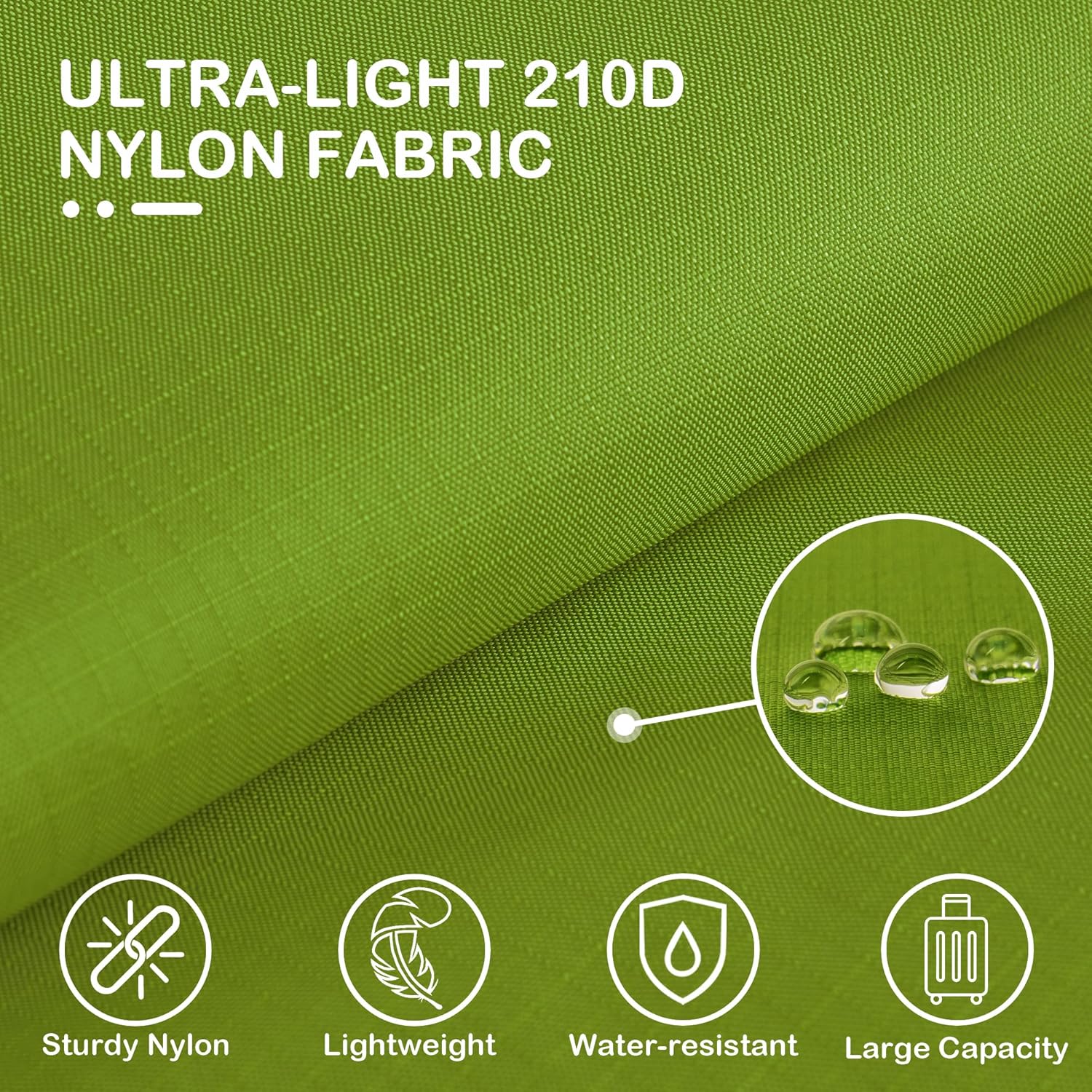 Cipway Compression Packing Cubes, Ultralight Luggage Organizer Bags, Travel Essentials for Carry on Suitcase (3 Piece,Green) - Image 2