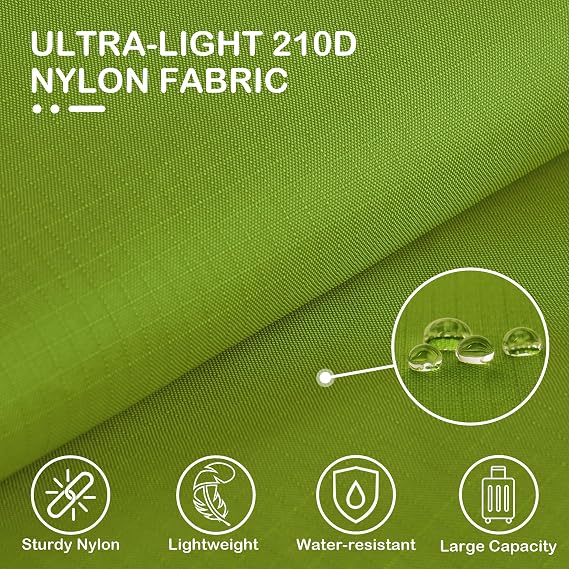 Cipway Compression Packing Cubes, Ultralight Travel Luggage Organizer Sets Extensible Travel Essentials for Carry on Suitcase(Green 6pcs)