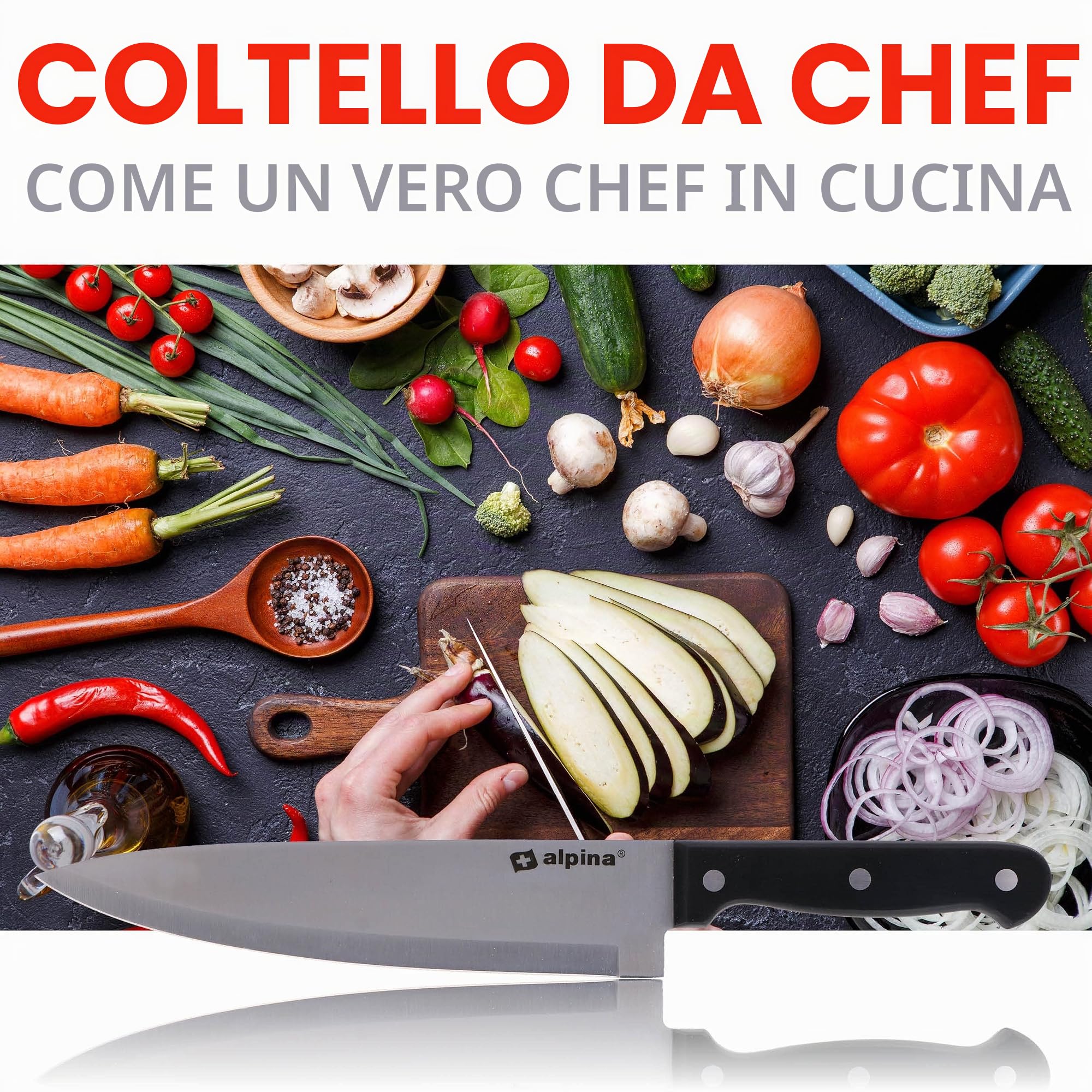 alpina Set Coltelli In Acciaio
