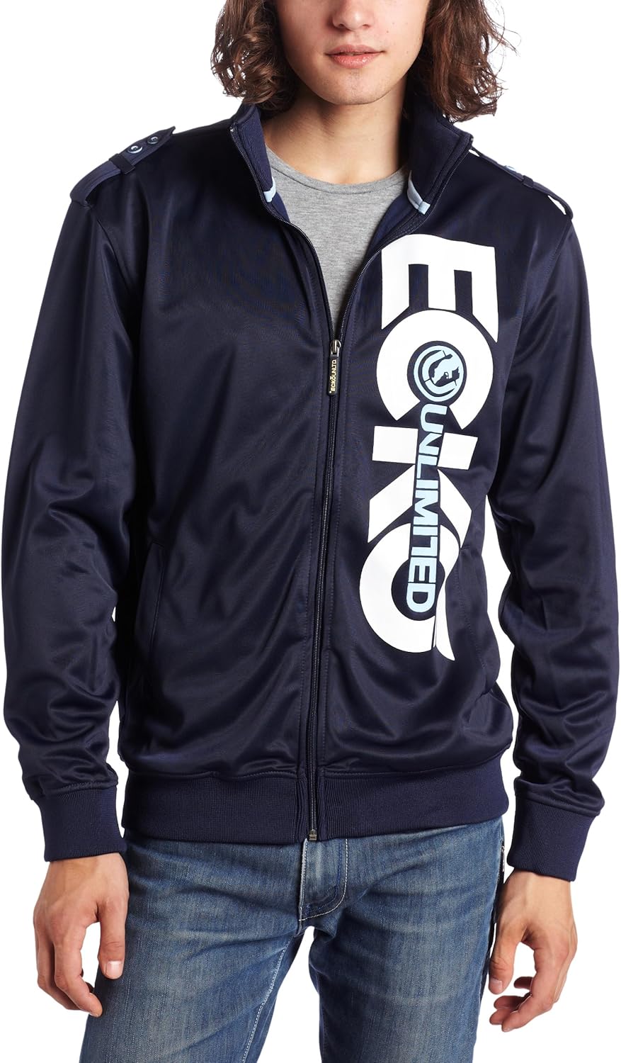 Ecko Unltd. Men's As Turmoil Track Jacket, Deep Blue, Medium at Amazon Men’s Clothing store