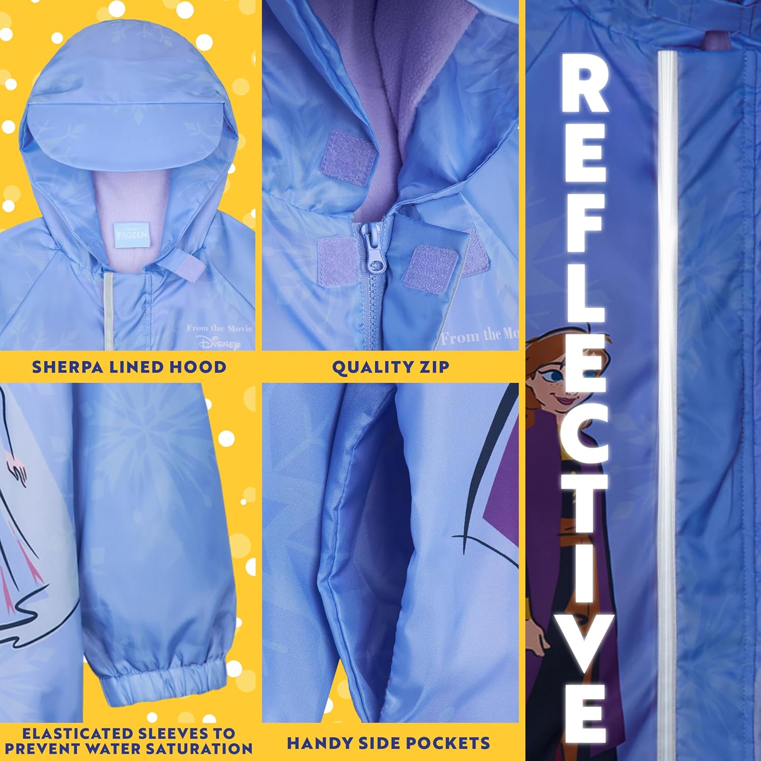 Get Trend Rain Suit Toddlers Girls with Hooded Fleece Lined Waterproof Kids Rain Coat Fishing Coveralls Gifts for Girls
