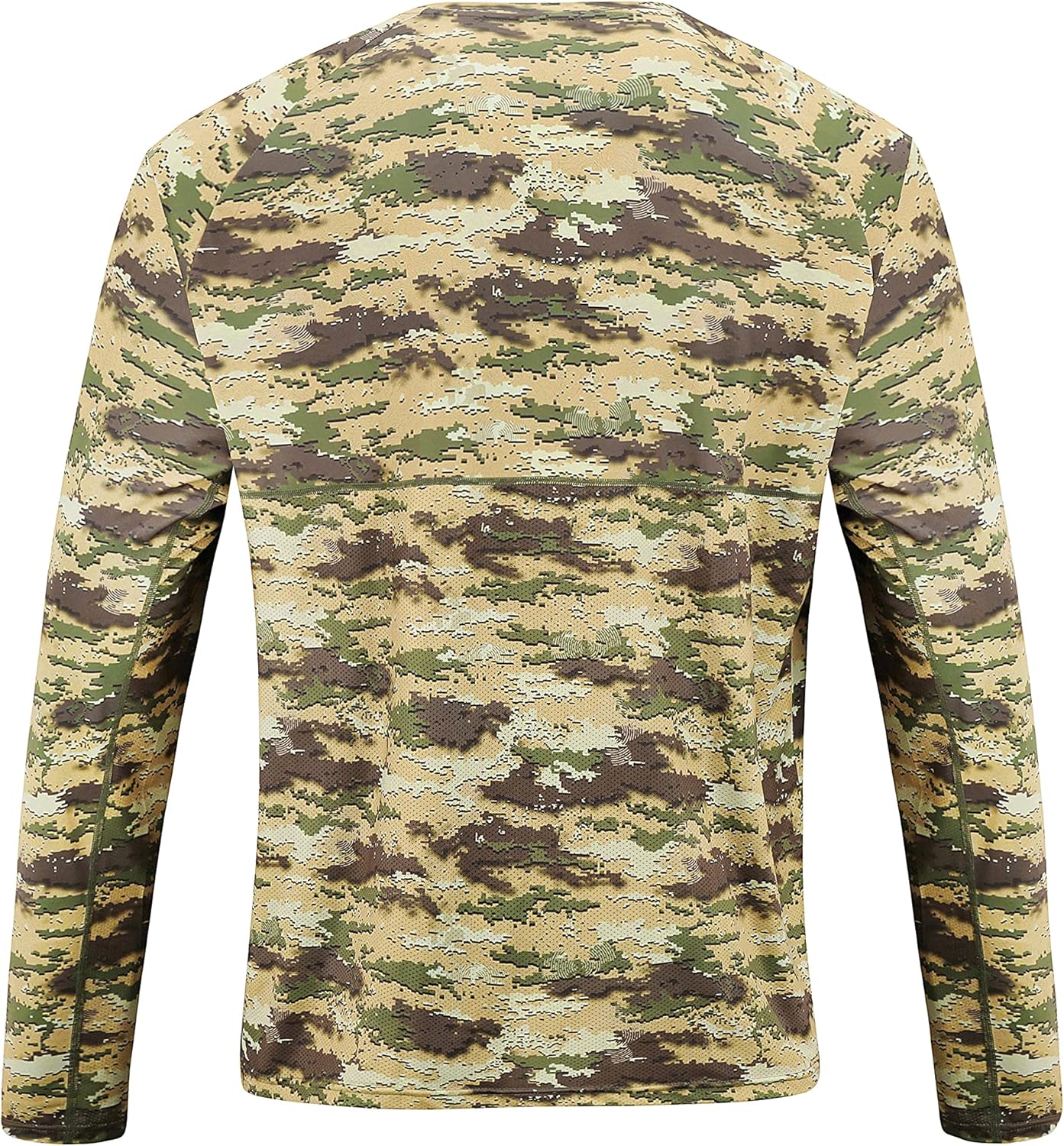 Men's UPF 50+ Sun Protection Shirt Long Sleeve Quick Dry Fishing Shirt Rash Guard Swimming Hiking Running-1003 - Image 3