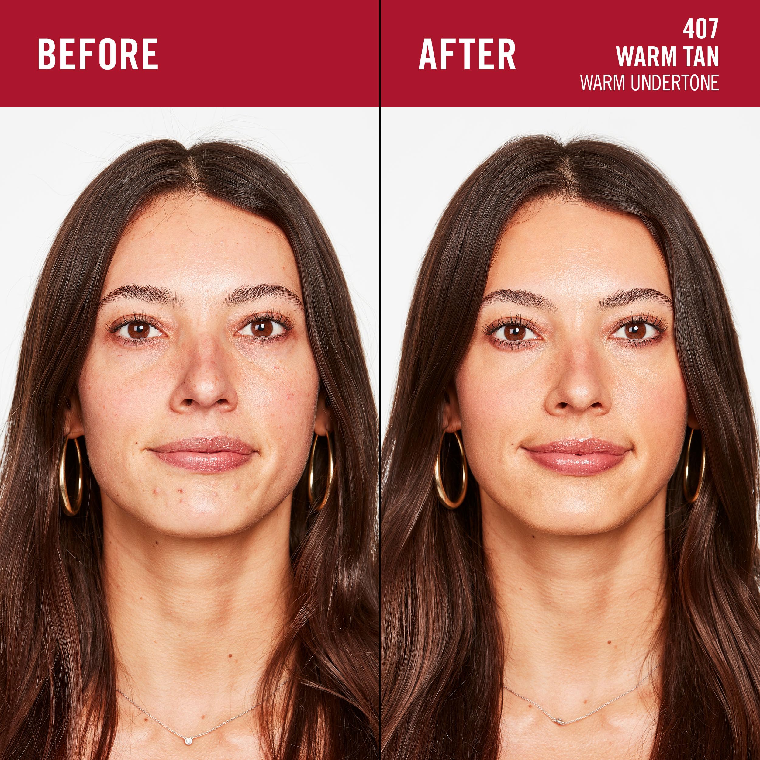 Rimmel Lasting Finish 35Hr Foundation 407 Warm Tan, Full Coverage, Hydrating, SPF20, Hyaluronic Acid, Vitamin E - Image 3