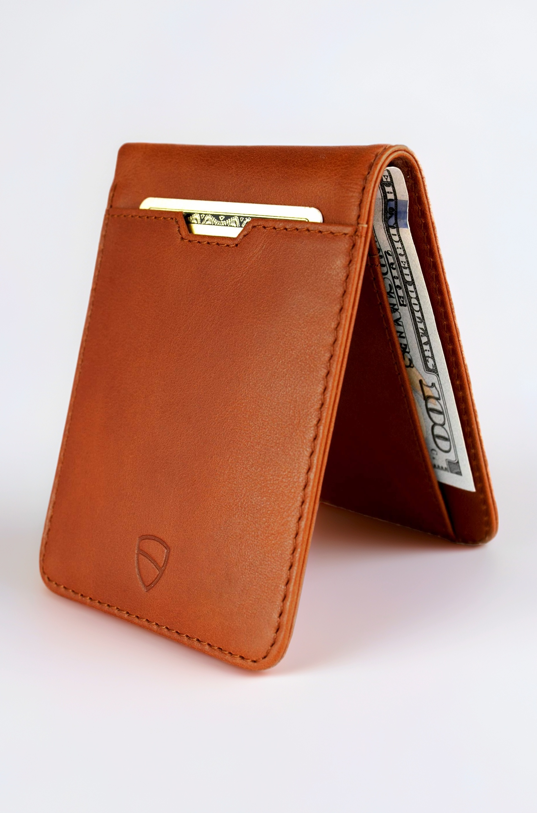 Vaultskin Cognac Leather Men's RFID Wallet (CWMANHC)