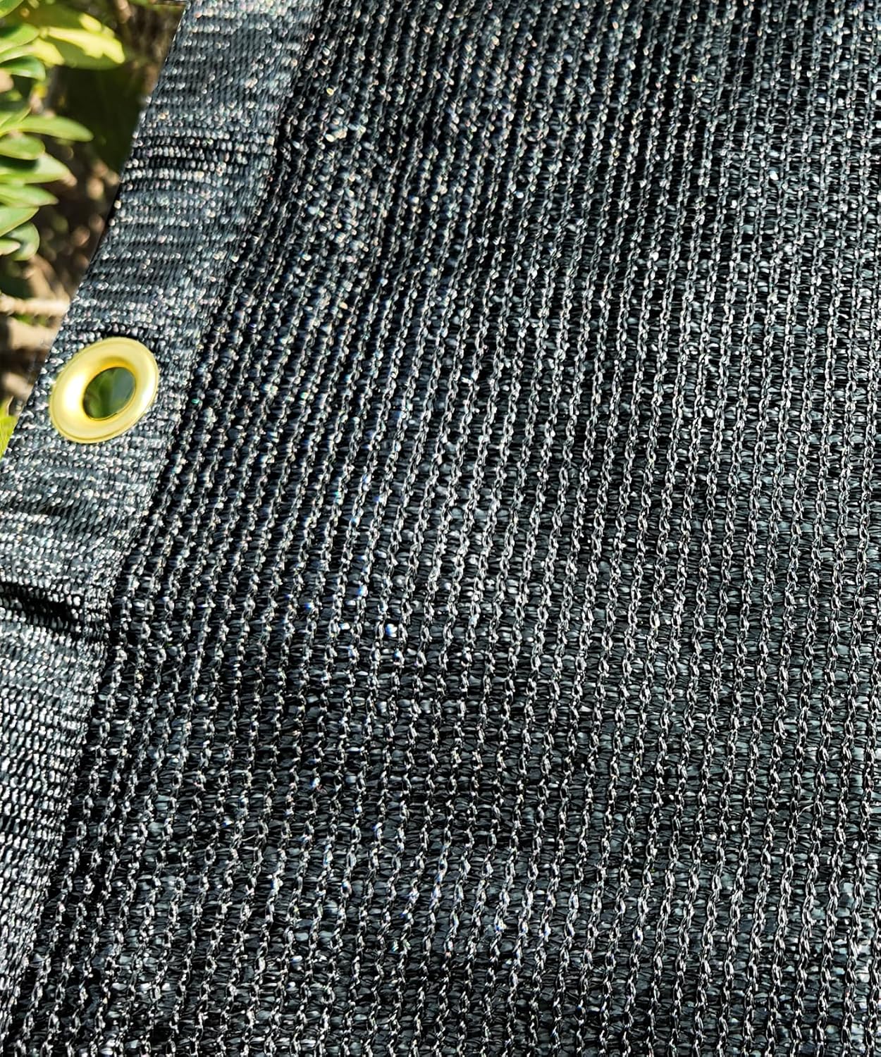 e.share 95% Fence Privacy Screen, Sunblock Shade Cloth, Black 6ft x 50ft - Heavy Duty 185GSM Pergola Shade Cover Canopy, Mesh Tarp Sun Screens - for Garden, Yard, Balcony, Deck