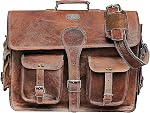 Cuero DHK 18 Inch Vintage en cuir fait main sac de messager pour mallette ordinateur meilleur ordinateur Satchel School sac décontraction