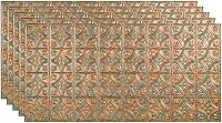 Vista 1 de FASÄDE Panel de techo adhesivo de vinilo decorativo de estilo/patrón tradicional 1 de 2 pies x 4 pies en fantasía de cobre (paquete de 5)