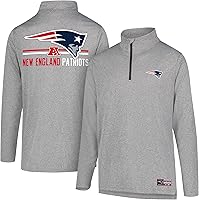 Vista 43 de Ultra Game NFL Official Adults Super Soft Quarter Zip Long Sleeve T-Shirt Gris Caliente Carbón