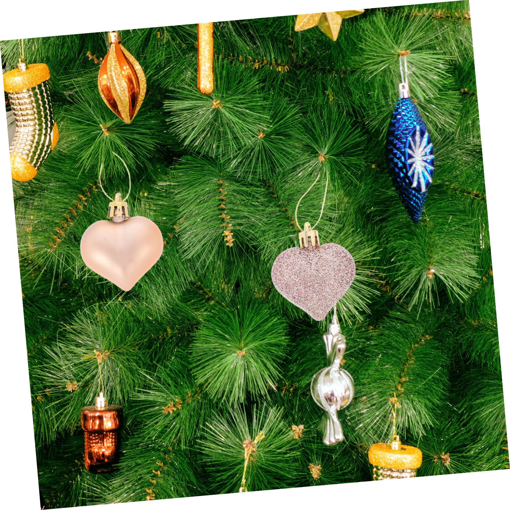 Alipis 5 Sätze 5 Sets Valentinstag Dekoration Behänge Weihnachtsschmuck Weihnachts Mittelstücke Weihnachtsdekoration Weihnachtsschmuck Weihnachtsbaum Valentinstag 24 Stück * 5