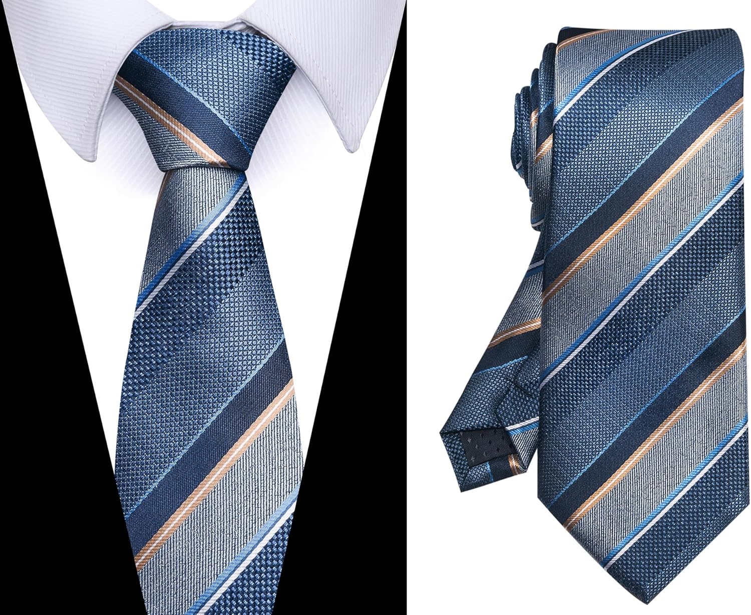 joy alice Tie For Men 6 PCS Necktie Woven Jacquard Neck Ties Set - Image 4