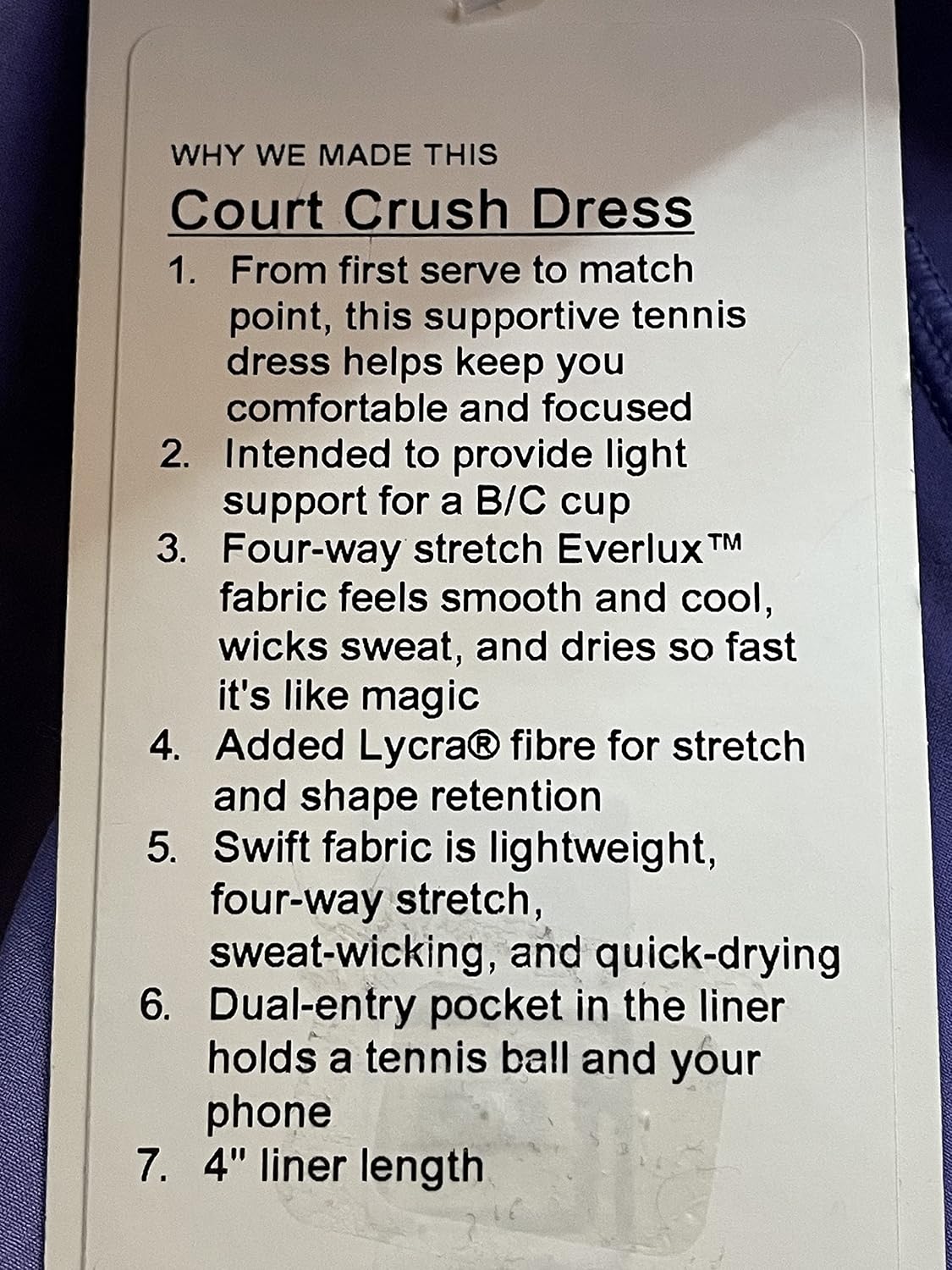 Court Crush ドレス 【ステイン】