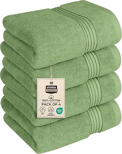 Vista 12 de Toalla de baño de lujo 700 GSM T (35 x 70 pulgadas) de Utopia Towels Gris