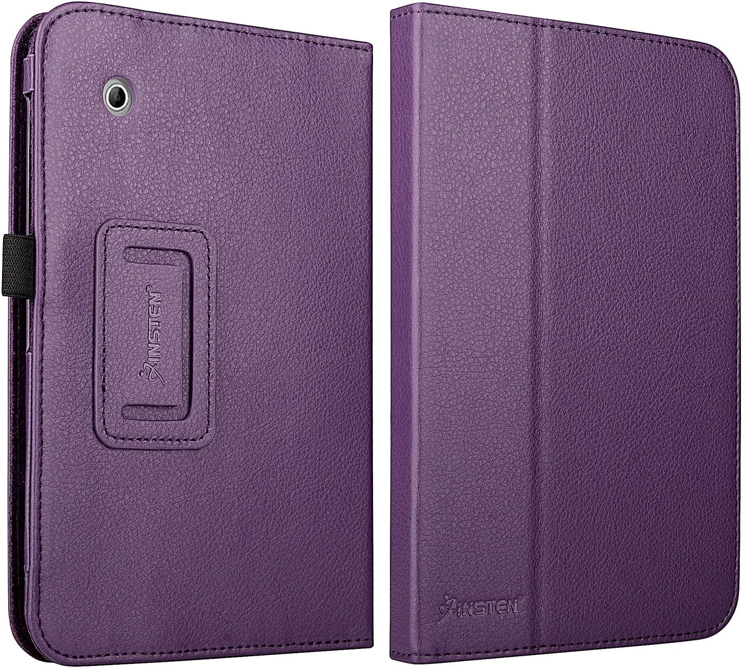 Insten Leather Case with Stand for 7-Inch Samsung Galaxy Tab 2, Purple (PSAMGLXTLC10)