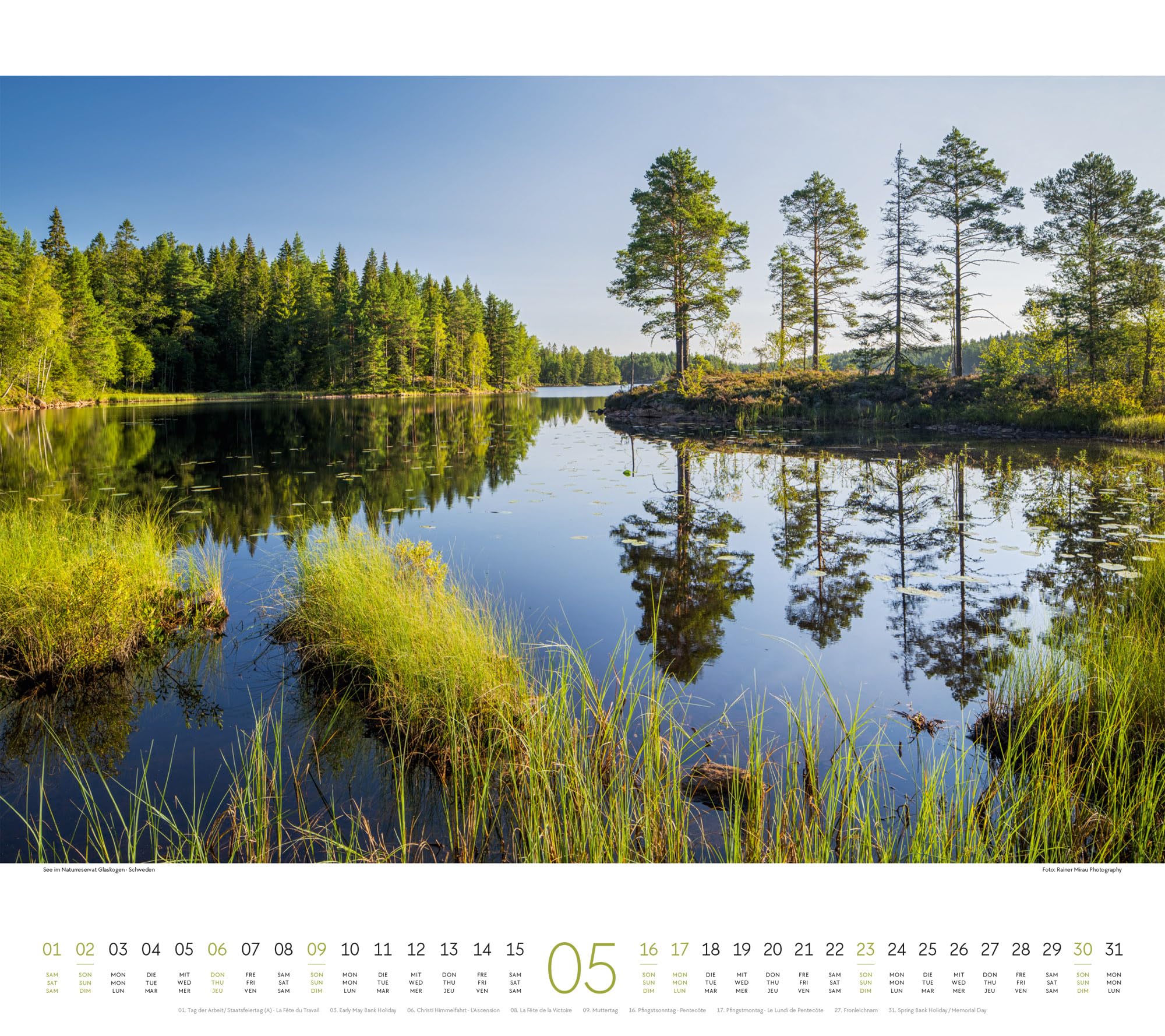 Wasser Kalender 2027: Stilsicherer Natur-Kalender im großen Querformat (54x48 cm) | Meere und Flüsse, Seen und Wasserfälle