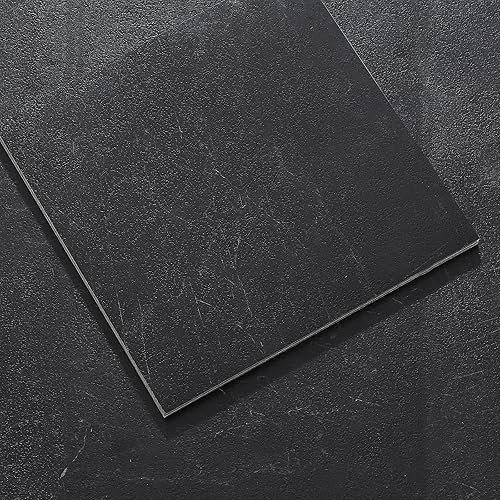 Peel and Stick Floor Tile, 30-Pack 12" x 12" Vinyl Flooring, Waterproof Self-Adhesive Luxury Vinyl Tiles, Easy DIY for Living Room, Kitchen, Dinning Room, RV, Cover 30 Sq. Black Vein Marble