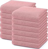 Vista 151 de Homaxy Paños de cocina de 100% algodón con tejido de gofre, ultra suaves, absorbentes, de secado rápido, 12 x 12 pulgadas, paquete de 6, albaricoque