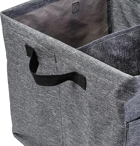 Miniatura 6 de Honey-Can-Do Organizador de maletero plegable grande resistente con 3 divisores, bolsillos exteriores y asas de transporte  Contenedor de