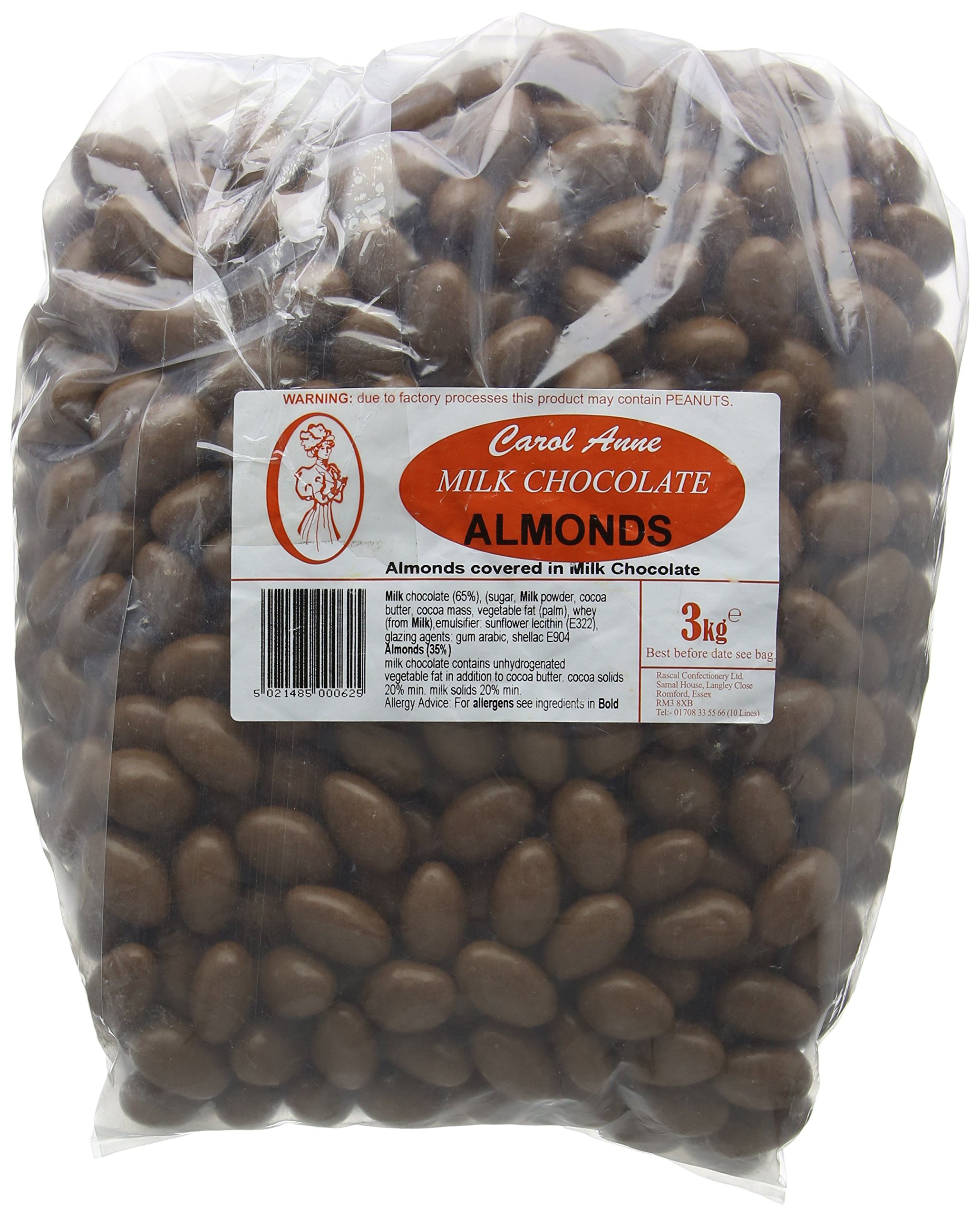 Carol Anne Milk Chocolate Almonds, 3 kg
