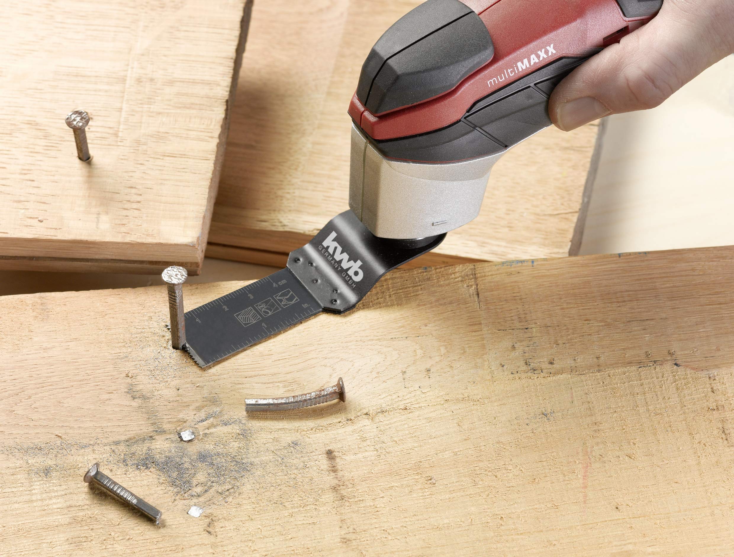 kwb Juego de instalación de suelo de 4 piezas para múltiples herramientas, madera y suelos laminados
