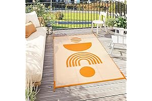 Lahome Outdoor Plastic Straw Rug in a Perfect 5x8 Size