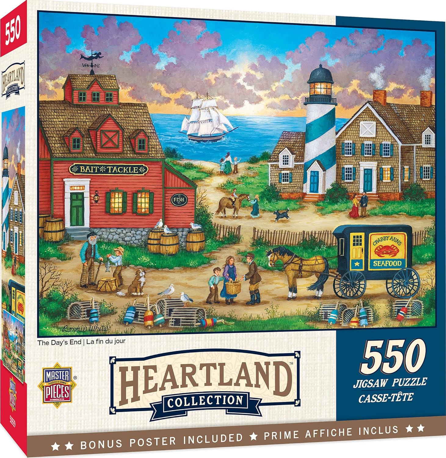 MasterPieces - 550 Piece Jigsaw Puzzle, The Days End, Fun for Adults, Family, Kids, 18" x 24"