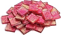 Vista 12 de Milltown Merchants Azulejo de mosaico de lámina de 3/4 de pulgada (0.787 in), 1 libra (bolsa de 16 onzas) (1 libra, rosa)