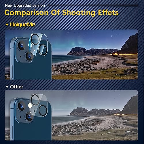 Miniatura 153 de UniqueMe [Paquete de 3 protectores de lente de cámara compatibles con iPhone 14 Pro Max/iPhone 14 Pro, vidrio templado, [compatible con fundas]