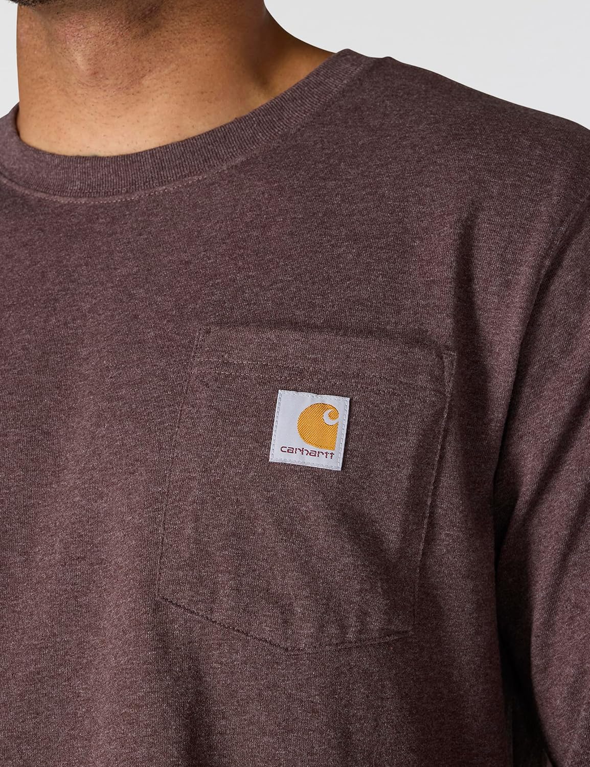 Carhartt mens Relaxed Fit Heavyweight Long-sleeve Pocket C Graphic T-shirt - Image 5