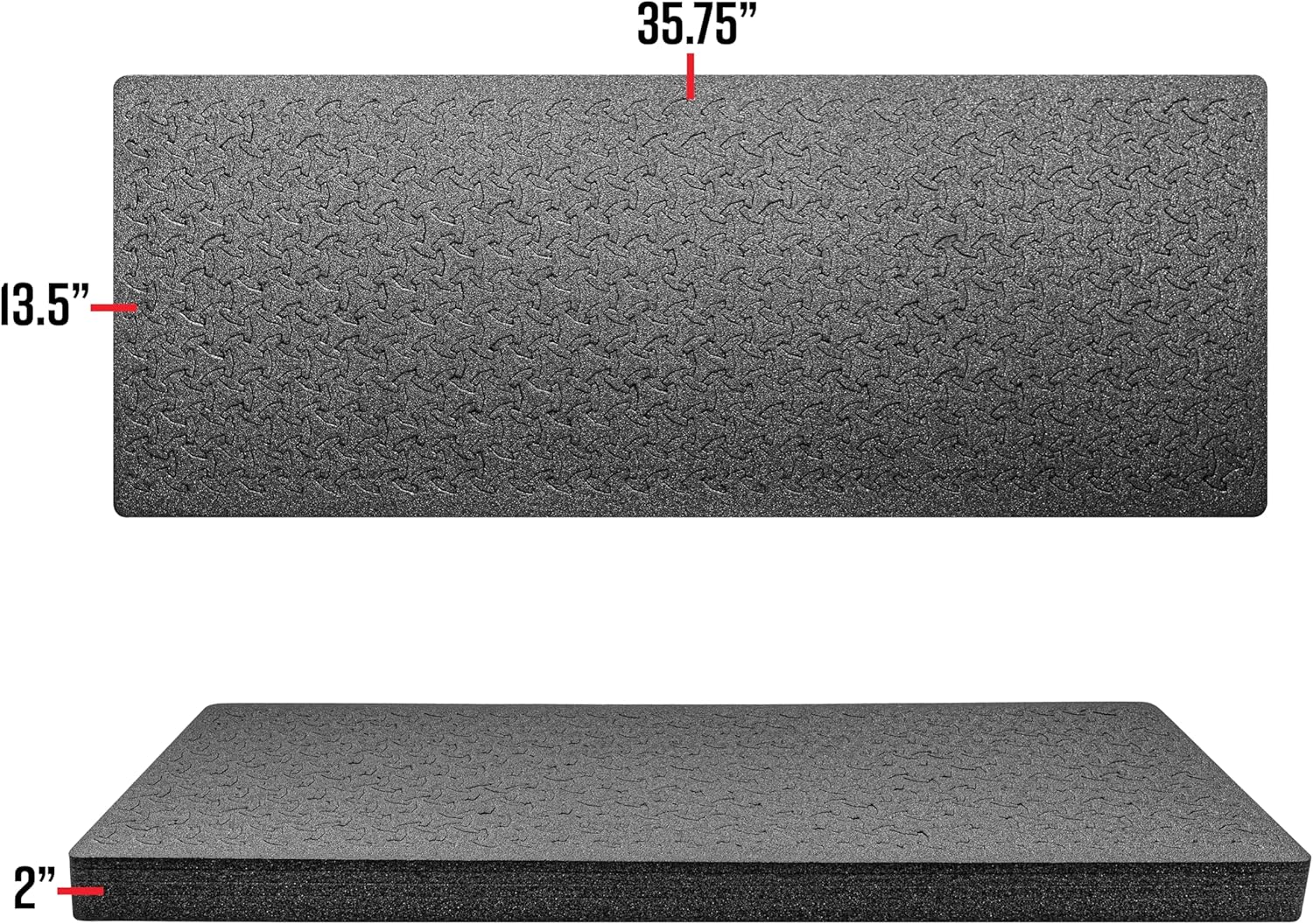 Eylar 38” Hard Rifle Case Equipped With Ragar Reconfigurable & Reusable XP Crosslinked Foam Insert, Waterproof, Shockproof Meets TSA Requirements