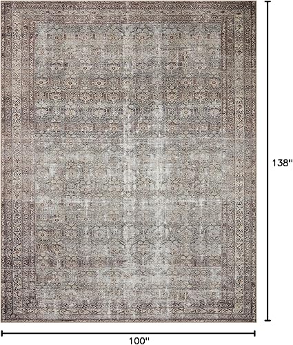 Miniatura 162 de Loloi Amber Lewis x Loloi Georgie Collection GER-07 Alfombra para pasillo de 2 pies 6 pulgadas x 7 pies 6 pulgadas, 3/16 de pulgada de grosor, Musgo